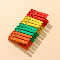 Прищепки бельевые &laquo;Пингвин&raquo;, 8 см, 12 шт, цвет МИКС