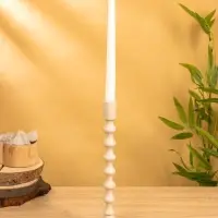 Подсвечник "Кремовый" 10х10х24 см, алюминий