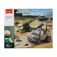 Конструктор Армия СВО  "Артиллерийский расчёт с джипом", 138 детали