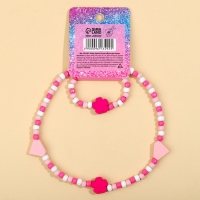 Бижутерия &laquo;Место для сказки&raquo; набор для девочек: браслет и бусы, 7 х 9 см