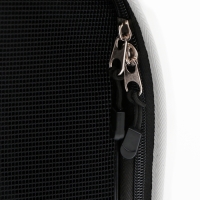 Сумка-переноска с органайзером и иллюминатором, 43 х 24 х 28 см, белая/зелёная Сумка-переноска с органайзером и иллюминатором, 43 х 24 х 28 см, белая/зелёная