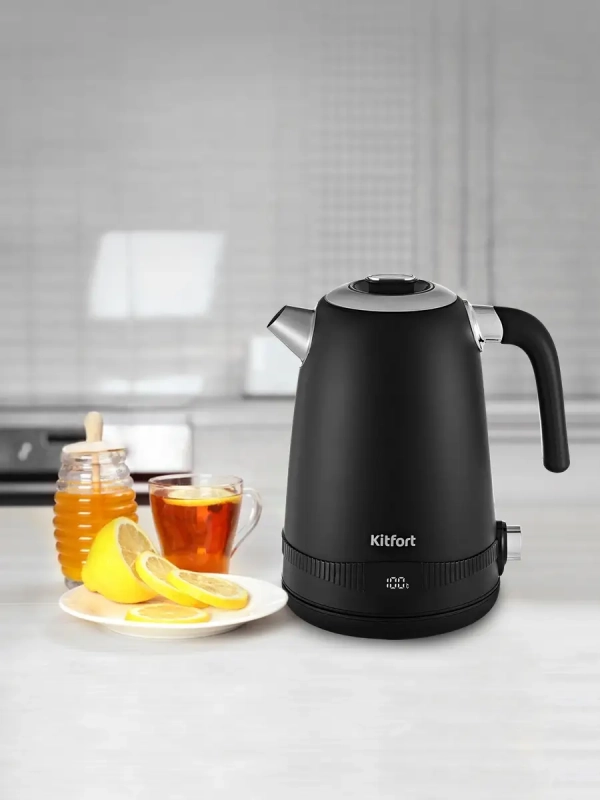 Чайник электрический металлический КТ-6121 - 1.7 л