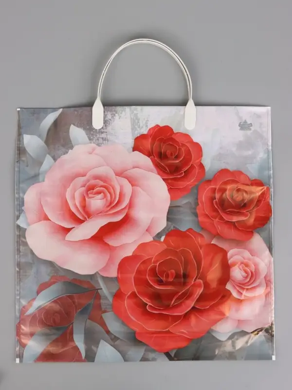 Пакет подарочный Аромат роз 35 х 36 см 85 мкм