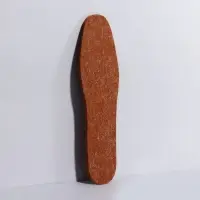 Стельки для обуви, утеплённые, универсальные, р-р RU до 42 (р-р Пр-ля до 45), 27 см, пара, коричневая