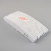 Пилка для ногтей, лодочка,180/200 грит, 18 см, фасовка 20 шт., серая