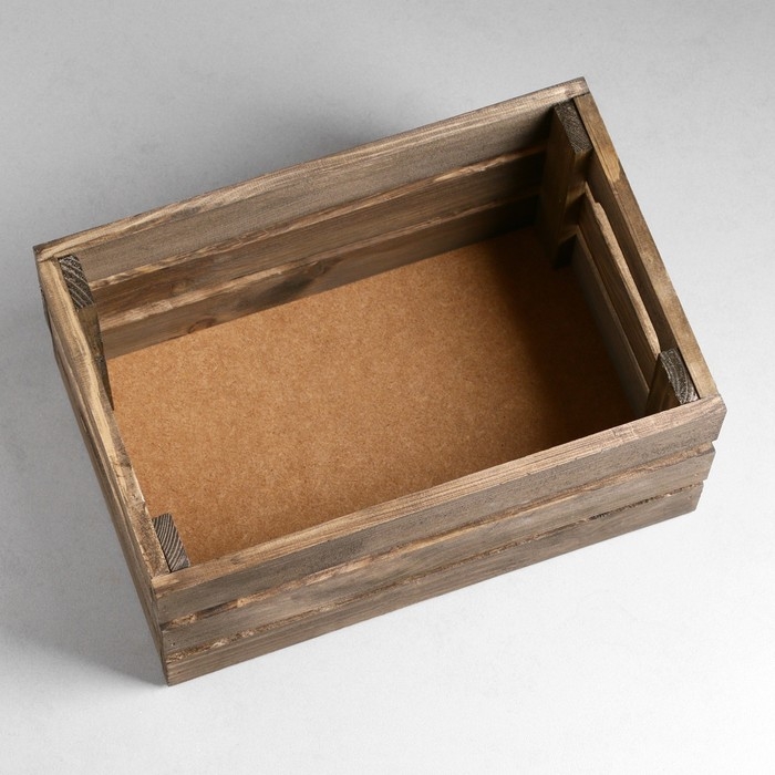 Кашпо - ящик деревянный 30х20х14,5 см палисандр Кашпо - ящик деревянный 30х20х14,5 см палисандр