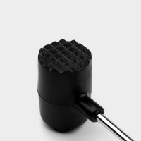 Молоток для мяса Доляна «Круг», 25 см, цвет чёрный Молоток для мяса Доляна «Круг», 25 см, цвет чёрный