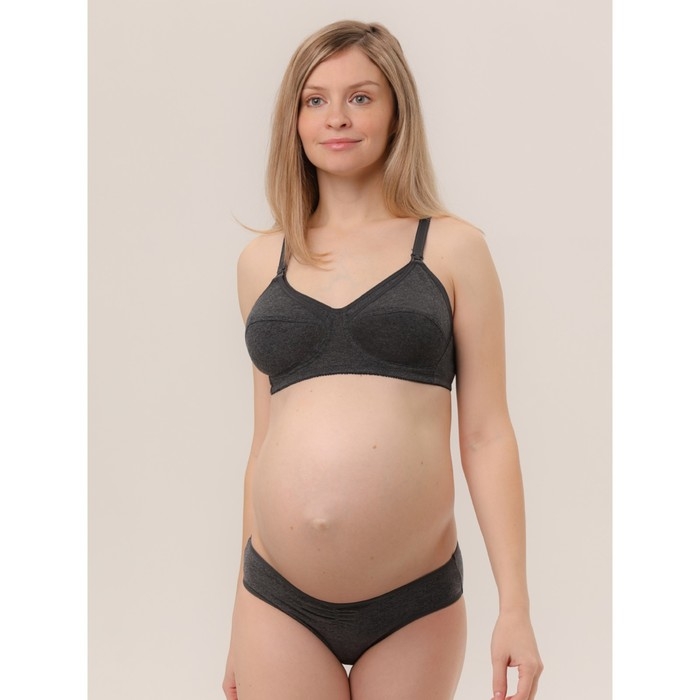 Бюстгальтер для кормления «HUNNY mammy», размер 85-D, цвет темно-серый меланж Бюстгальтер для кормления «HUNNY mammy», размер 85-D, цвет темно-серый меланж