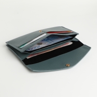 Кошелёк женский на кнопке, цвет синий Кошелёк женский на кнопке, цвет синий