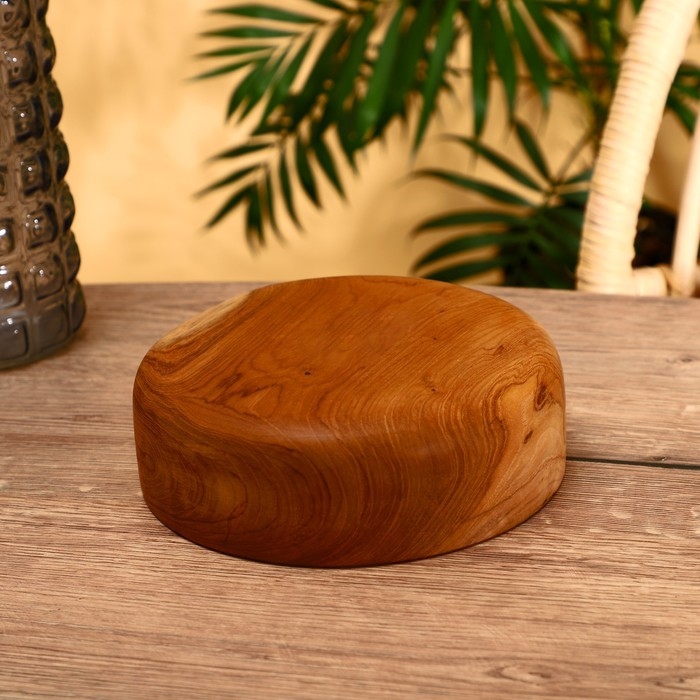 Салатник 20х20х7 см, тиковое дерево