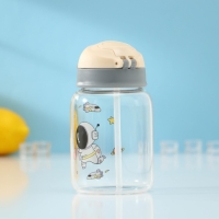 Бутылка для воды стеклянная &laquo;Космонавты&raquo;, 450 мл, 8,2&times;15 см, цвет МИКС