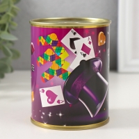 Подарочные носки в банке &laquo;Жизнь &mdash; это игра. Держи ноги в тепле&raquo;, (внутри носки мужские махровые)