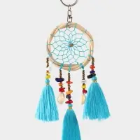 Брелок "Ловец снов" 17 см, цв. голубой