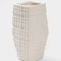 Ваза настольная керамика "Джорадо" 20х11 см, белый
