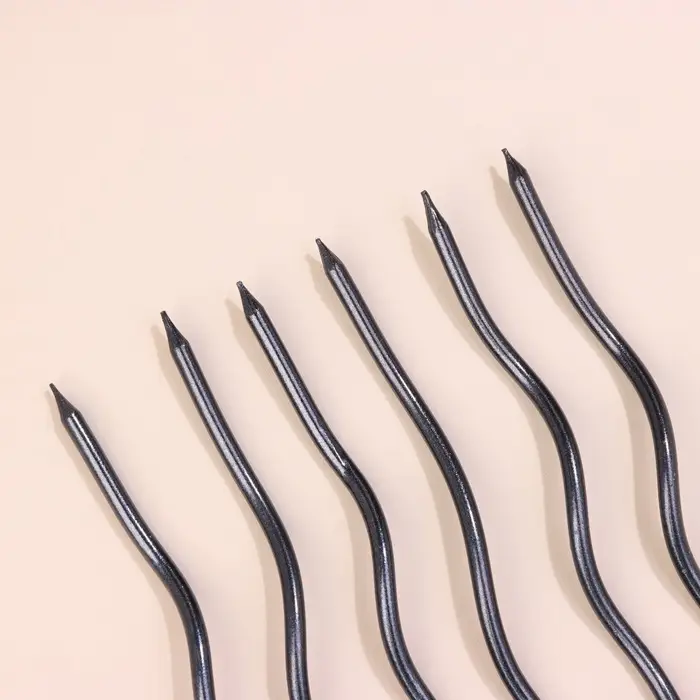 Свечи для торта витые &laquo;Серпантин&raquo; 6 шт., коктейльные, мокрый асфальт