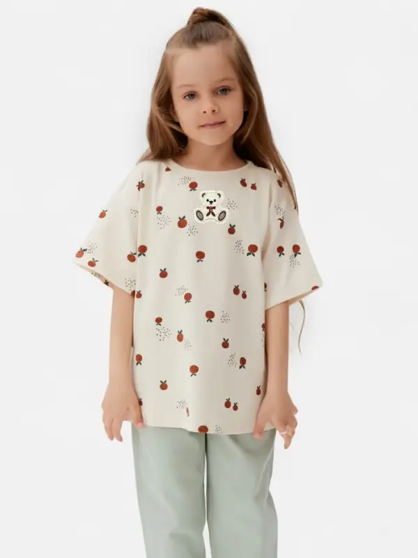 Термоаппликация &laquo;Мишка с бантиком&raquo;, 5.5&times;6 см, бежевая