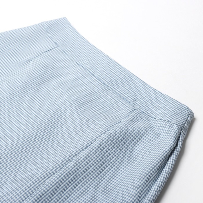 Юбка женская с разрезом MIST р. 48, голубой/белый