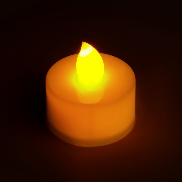 Светодиодные свечи, ночники LED RISALUX &laquo;Помнить&raquo; набор 2 шт., белые, RGB, 3.5&times;3.5&times;4 см