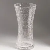 Ваза стекло настольная "Паутинка" талия, 20х10 см, прозрачный