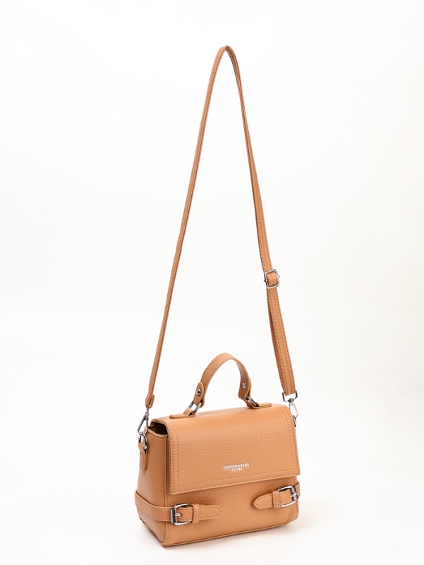 Сумка женская, 22*11*17, отд на молнии, длин ремень, хаки