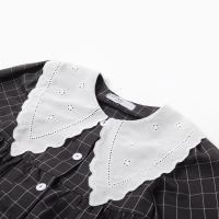 Платье детское с воротником KAFTAN, размер 38 (146-152 см), цвет черный