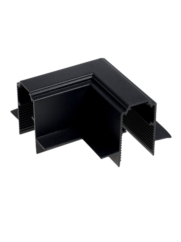 Коннектор угловой для магнитного шинопровода, серия "Broad", скрытый монтаж, алюминий