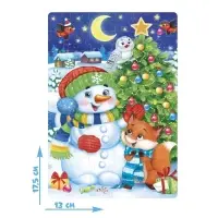 Пазл детский &laquo;Снеговик и лисёнок&raquo;, 54 элемента