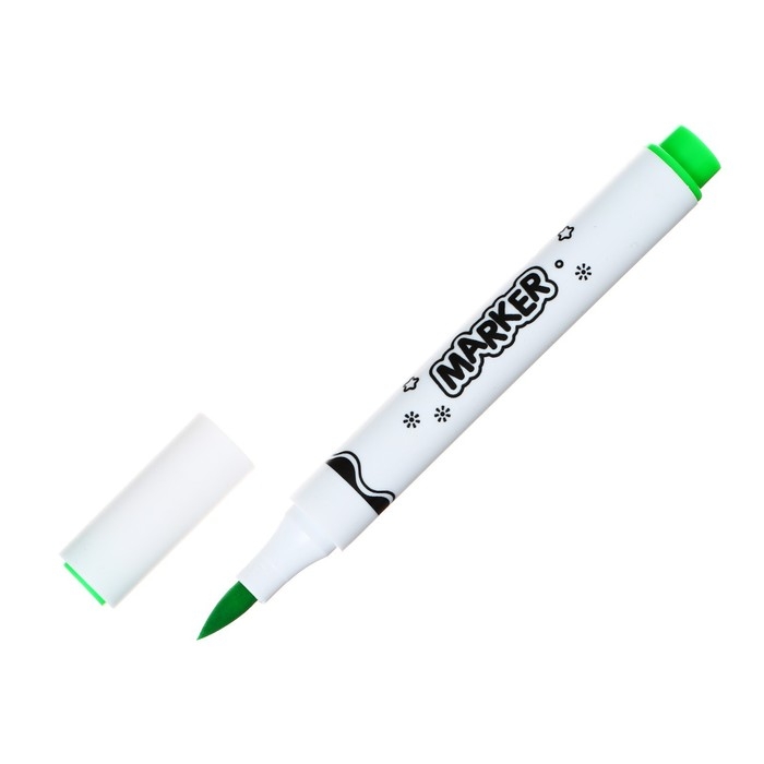 Набор маркеров, 24 цветов, кистеобразный наконечник, в пластиковой коробке