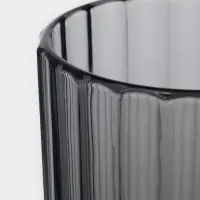 Стакан высокий "Мистерия" графит 280 мл, 6 шт.