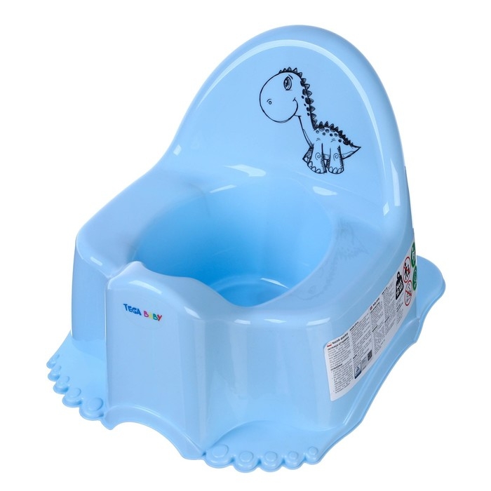 Горшок детский музыкальный &laquo;Динозаврик Дино&raquo;, цвет голубой