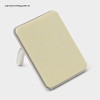 Крючки самоклеящиеся St&ouml;lz &laquo;Классика&raquo;, 2 шт, квадрат, 4.5&times;4.5&times;3 см, хромированные