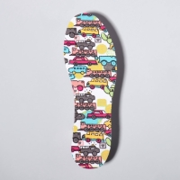 Стельки для обуви, антибактериальные, универсальные, 26-36 р-р, 23,5 см, пара, цвет МИКС