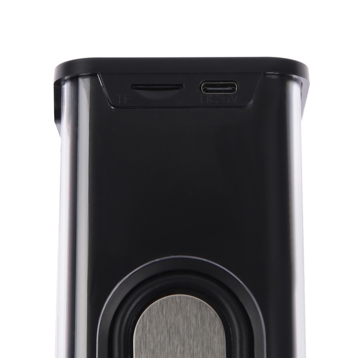 Портативная колонка А88, 10 Вт, прозрачная, подсветка, 1800 мАч, чёрная Портативная колонка А88, 10 Вт, прозрачная, подсветка, 1800 мАч, чёрная