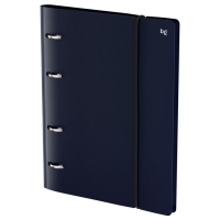 Тетрадь на кольцах A5 120 листов, в клетку, BG Base, с резинкой