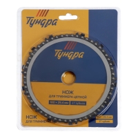 Нож для триммера цепной ТУНДРА, 180 х 25.4 мм, 27 зубьев Нож для триммера цепной ТУНДРА, 180 х 25.4 мм, 27 зубьев