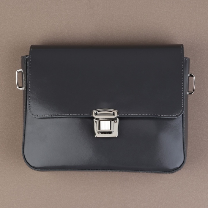 Застёжка для сумки, 3,5 &times; 3,8 см, цвет серебряный