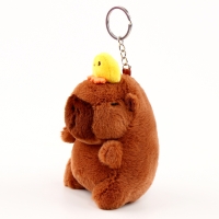 Мягкая игрушка &laquo;Капибара с уточкой&raquo;, на брелоке, 13 см