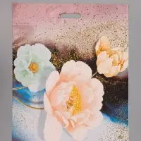 Пакет подарочный "Цветочный БИГ 20кг"  60 х 50 см 100 мкм