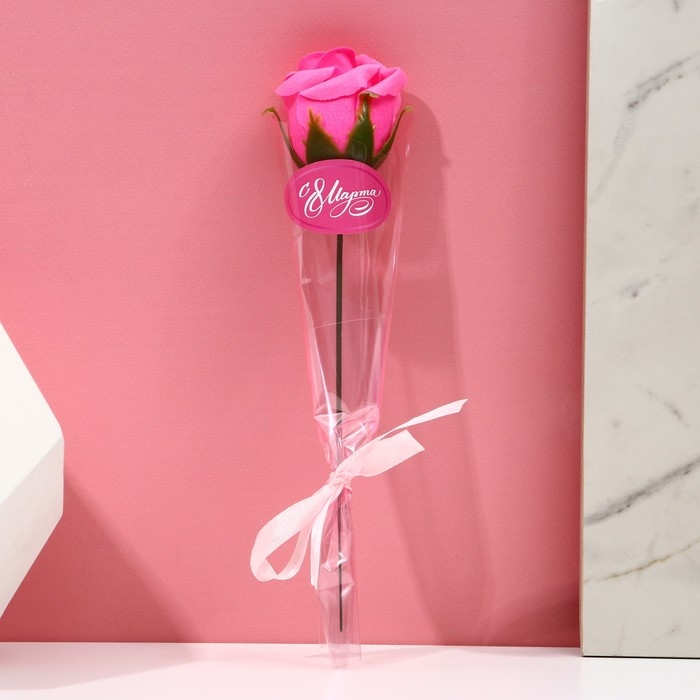 Мыло лепестковое &laquo;С 8 Марта&raquo;, 1 шт, аромат цветочный, ЧИСТОЕ СЧАСТЬЕ