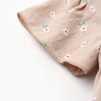 Платье детское Крошка Я "Цветы", р. 68-74, бежевый