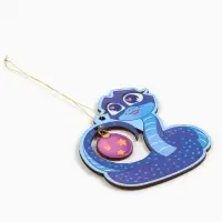 Елочная игрушка &laquo;Змейка&raquo; 6 шт., 8.5&times;9.6 см