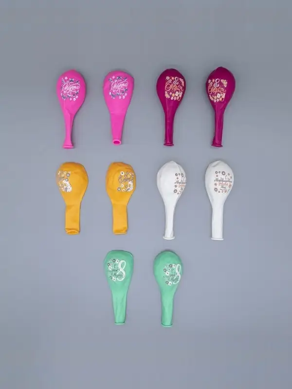 Воздушный шар латексный 12" &laquo;Праздник 8 Марта! С женским днём!&raquo;, 25 шт.