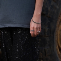 Кольцо «Тренд» нити, цвет серебро, безразмерное Кольцо «Тренд» нити, цвет серебро, безразмерное