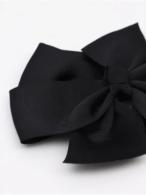 Бант для волос на заколке чёрный, Принцессы