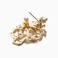 Зажим для кардигана "Ажур", пика, цвет золотой в золоте