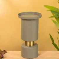 Подсвечник на 1 свечу текстурный "Графитовый" 10,5х10,5х19 см