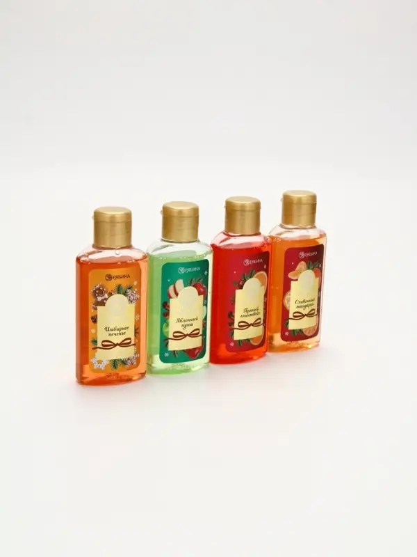 Гель для душа новогодний, аромат: яблочный пунш, 100 мл, Ural Lab