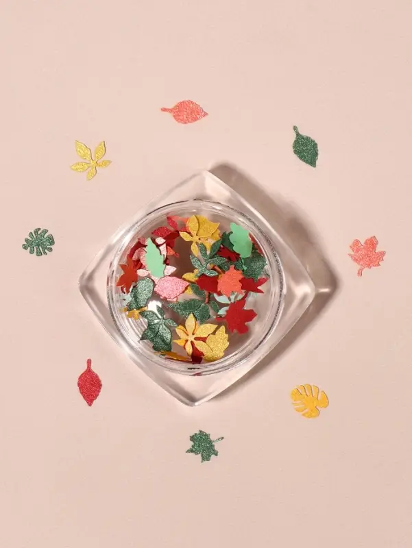 Фигурки для декора &laquo;Листья&raquo;, объёмные, разноцветные