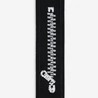 Термоаппликация &laquo;Молния&raquo;, 10&times;2.5 см, чёрная, белая