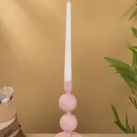 Подсвечник на 1 свечу "Зефир" с 2 сферами 8,5х8,5х18 см